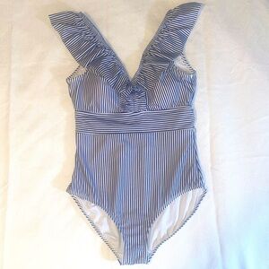 Aava Retro Stripped One-Piece Size M